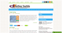 Desktop Screenshot of definetextile.com